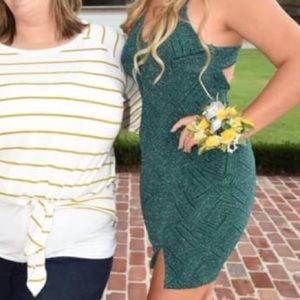 Olive green hoco dress